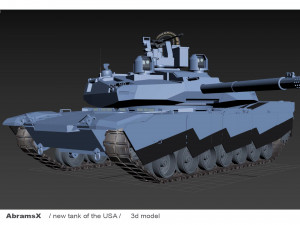 AbramsX new tank USA 3D मॉडल