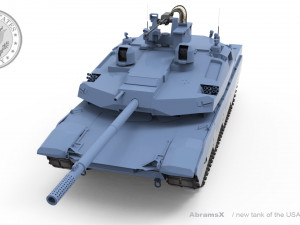 AbramsX new tank USA 3D मॉडल