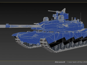 AbramsX new tank USA 3D मॉडल