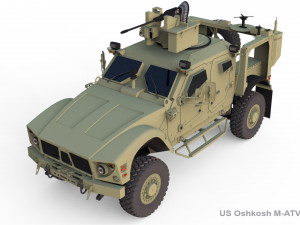 US Oshkosh M-ATV 3D Model