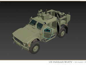 US Oshkosh M-ATV 3D Model