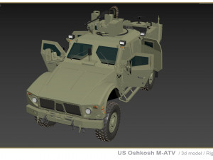 US Oshkosh M-ATV 3D Model