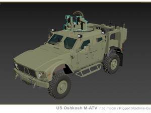 US Oshkosh M-ATV 3D Model