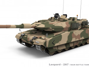 Leopard 2A7 3D Model