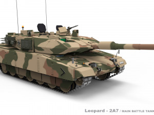 Leopard 2A7 3D Model