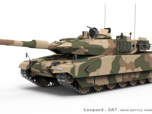 Leopard 2A7 3D Model