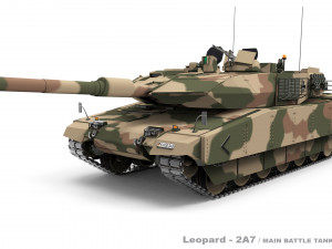 Leopard 2A7 3D Model