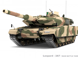 Leopard 2A7 3D Model
