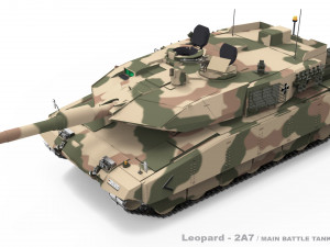 Leopard 2A7 3D Model