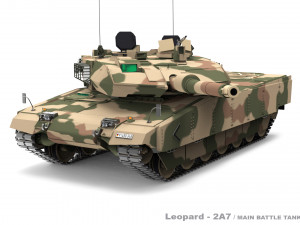 Leopard 2A7 3D Model
