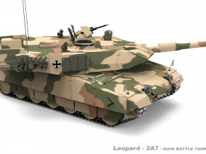 Leopard 2A7 3D Model