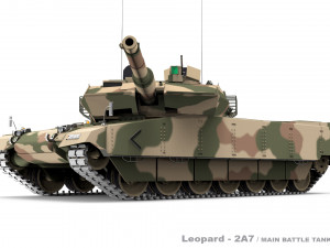 Leopard 2A7 3D Model