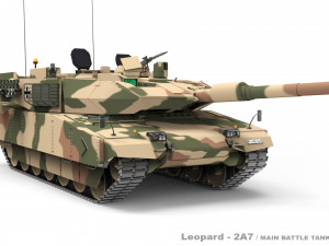 Leopard 2A7 3D Model