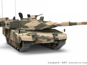 Leopard 2A7 3D Model
