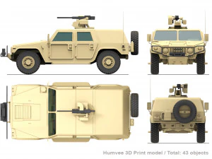 Humvee 3D Print model 3D Print Model