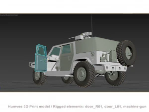 Humvee 3D Print model 3D Print Model
