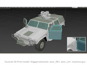 Humvee 3D Print model 3D Print Model