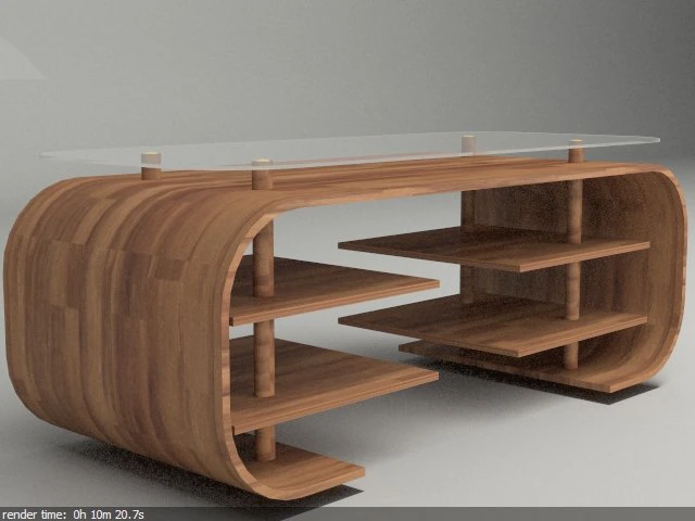 table tv for a living 3D Model .c4d .max .obj .3ds .fbx .stl .blend 