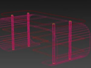 table tv for a living 3D Model