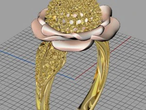 pierścionek jubilerski Model 3D