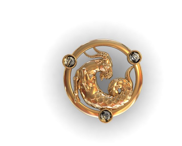 pendant zodiac 3Dモデル .c4d .max .obj .3ds .fbx .stl .blend 