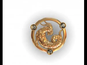pendant zodiac 3D Model