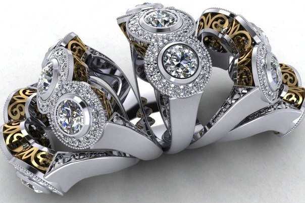 jewellery ring 3D Model .c4d .max .obj .3ds .fbx .stl .blend 