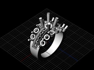 jewellery ring Model 3D