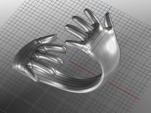 anel de joalheria Modelo 3D
