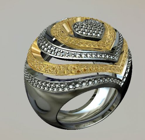 jewellery ring 3D Model .c4d .max .obj .3ds .fbx .stl .blend 