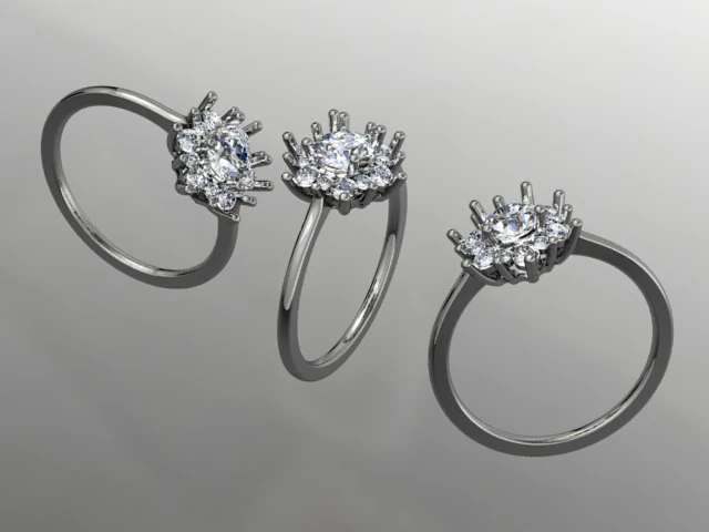 jewellery ring 3D Model .c4d .max .obj .3ds .fbx .stl .blend 