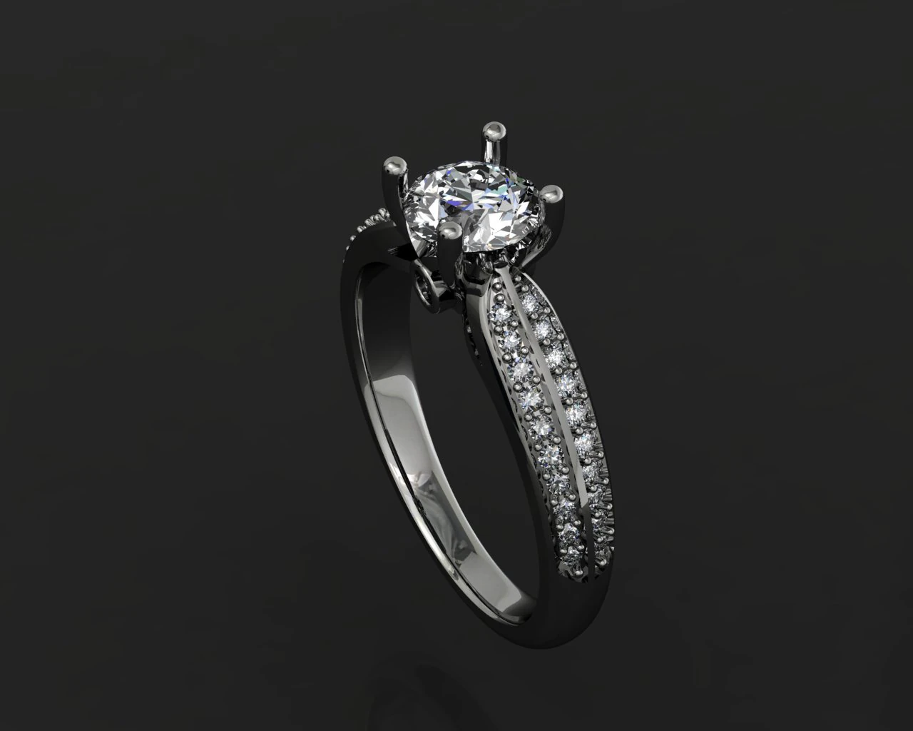jewellery ring 3D Model .c4d .max .obj .3ds .fbx .stl .blend
