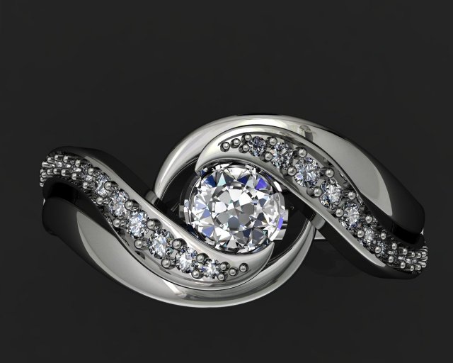 jewellery ring Model 3D .c4d .max .obj .3ds .fbx .stl .blend 