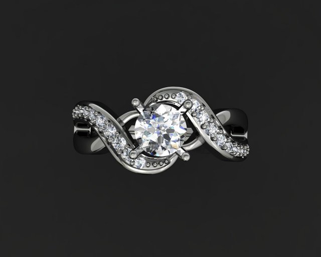 jewellery ring 3D Модель .c4d .max .obj .3ds .fbx .stl .blend