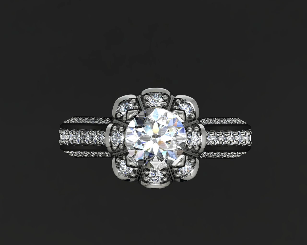 jewellery ring 3D Model .c4d .max .obj .3ds .fbx .stl .blend 