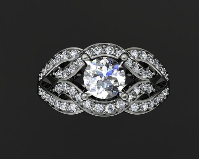 jewellery ring 3D Модель .c4d .max .obj .3ds .fbx .stl .blend