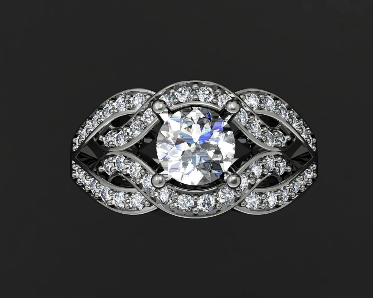 jewellery ring 3D Model .c4d .max .obj .3ds .fbx .stl .blend 