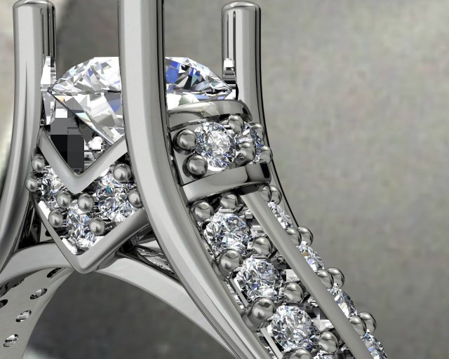 jewellery ring 3D Model .c4d .max .obj .3ds .fbx .stl .blend 