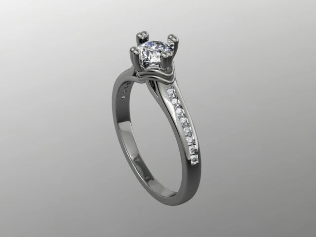 anel de joalheria Modelo 3D .c4d .max .obj .3ds .fbx .stl .blend 