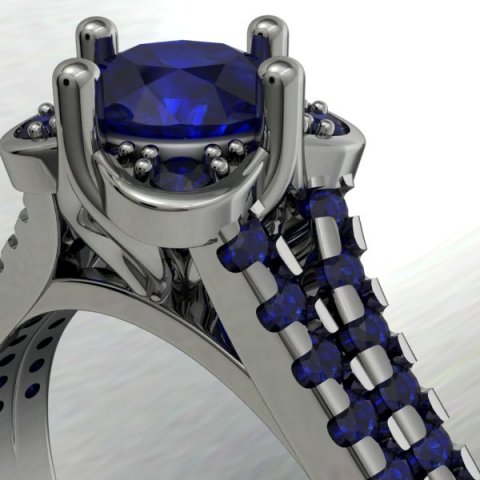 jewellery ring 3D Model .c4d .max .obj .3ds .fbx .stl .blend 
