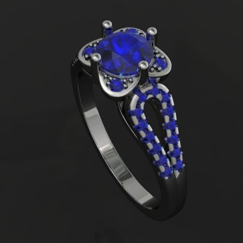 jewellery ring 3D Модель .c4d .max .obj .3ds .fbx .stl .blend 