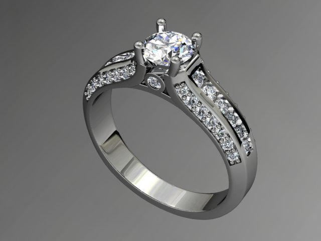 jewellery ring Model 3D .c4d .max .obj .3ds .fbx .stl .blend 