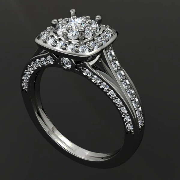 jewellery ring 3D Model .c4d .max .obj .3ds .fbx .stl .blend
