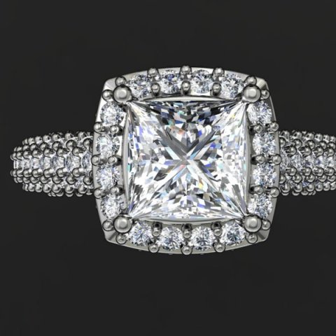 jewellery ring 3D 模型 .c4d .max .obj .3ds .fbx .stl .blend