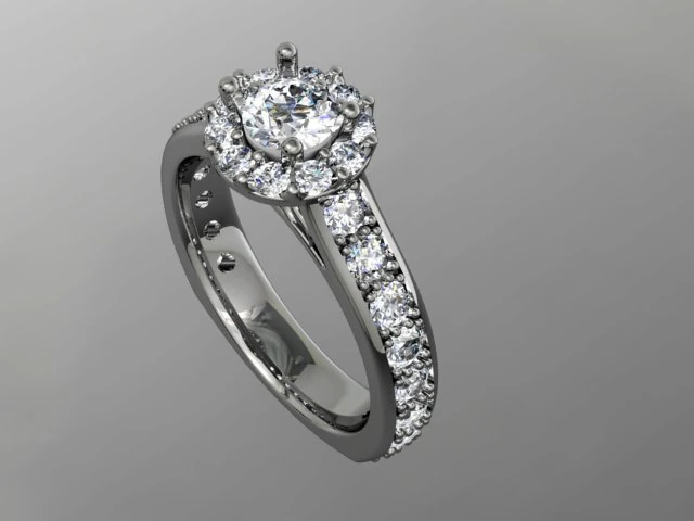 jewellery ring 3D Model .c4d .max .obj .3ds .fbx .stl .blend 