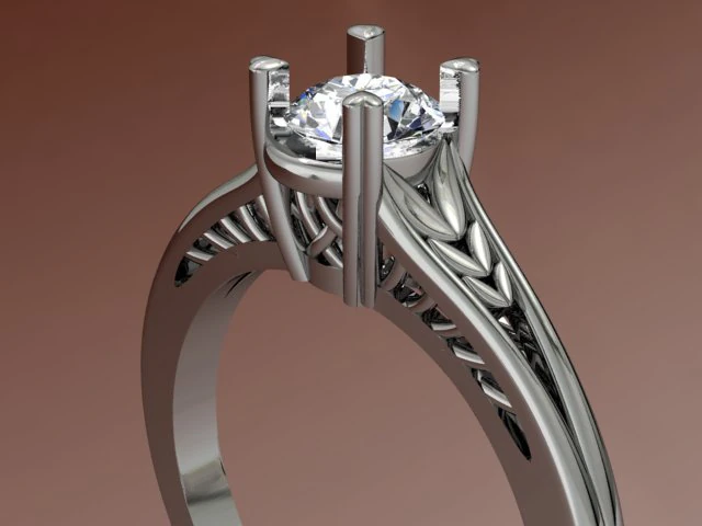 jewellery ring 3D Model .c4d .max .obj .3ds .fbx .stl .blend 