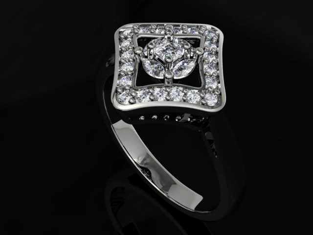 jewellery ring 3D Model .c4d .max .obj .3ds .fbx .stl .blend