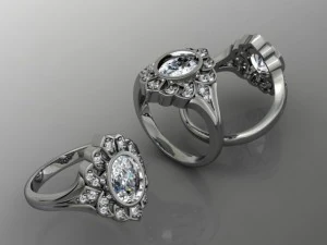 आभूषण की अंगूठी 3D मॉडल