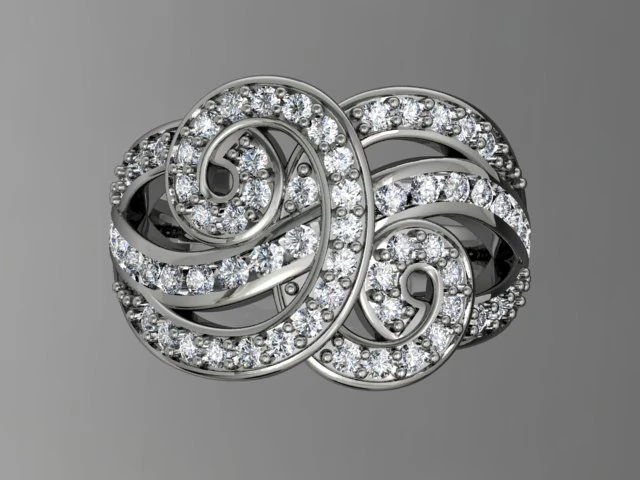 jewellery ring 3D Model .c4d .max .obj .3ds .fbx .stl .blend