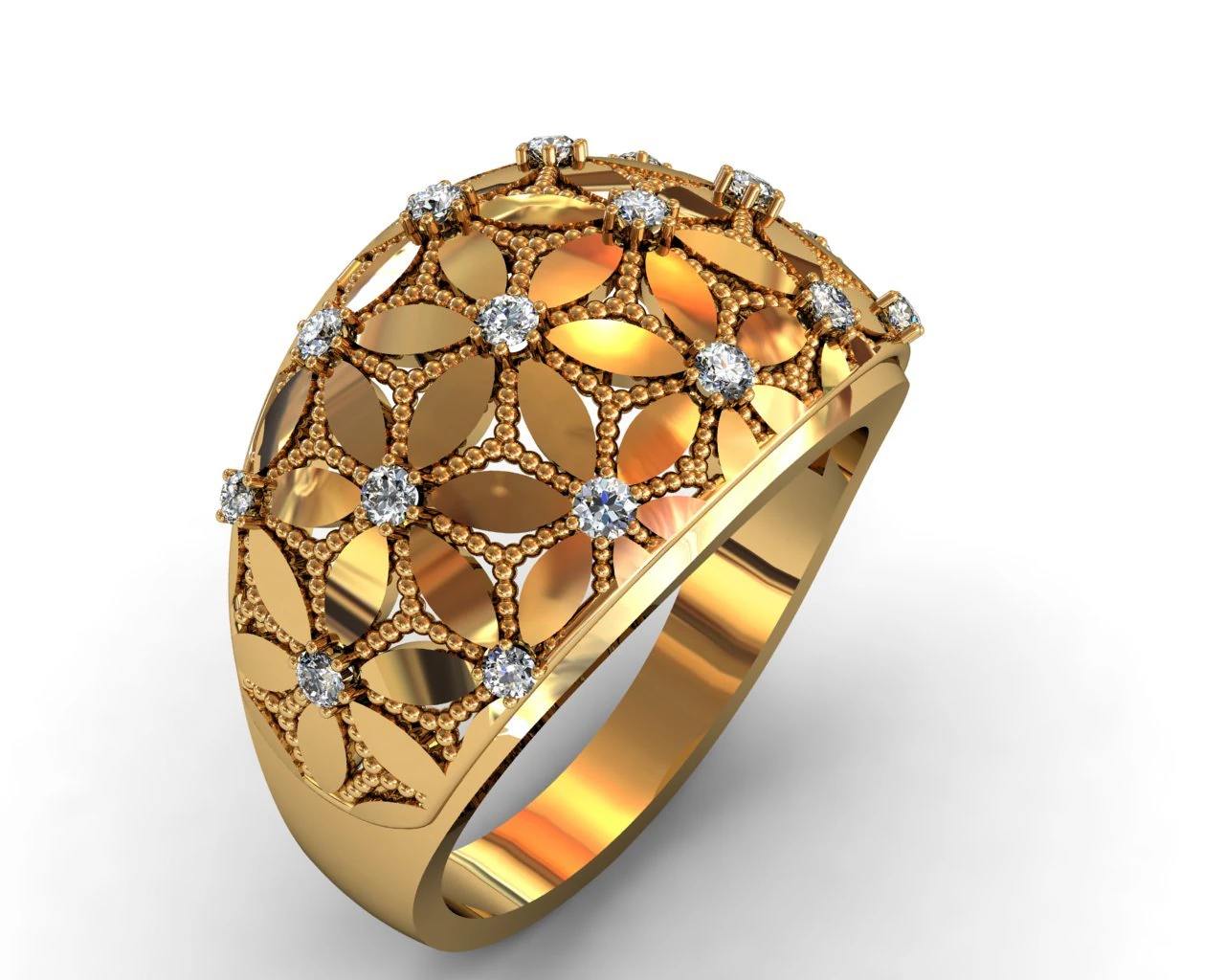 jewel ring 3D Print Model .c4d .max .obj .3ds .fbx .stl .blend 